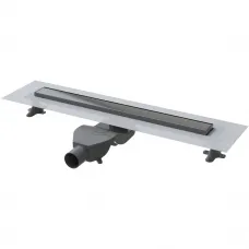 Душевой трап (лоток) Boheme Premium Linear 982-60-GM 60 см, с решеткой, 2 в 1 под плитку, графит матовый