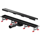 Душевой трап (лоток) Am.Pm MasterFlow W01SC-P11-070-01BM 69,35 см, с решеткой, перфорированный, черный матовый