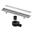 Душевой трап (лоток) Tece TECEdrainline organic 601000 + 650000 + 660016 + 601061 94,3 см, с решеткой, перфорированный, нержавеющая сталь