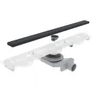 Душевой трап (лоток) Plumberia Selection Modular PSM60NO 60 см, с решеткой, 2 в 1 под плитку, черный матовый