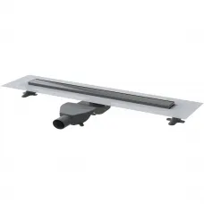 Душевой трап (лоток) Boheme Premium Linear 982-80-GM 80 см, с решеткой, 2 в 1 под плитку, графит матовый