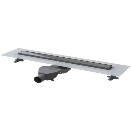 Душевой трап (лоток) Boheme Premium Linear 982-80-GM 80 см, с решеткой, 2 в 1 под плитку, графит матовый