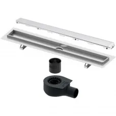 Душевой трап (лоток) Tece TECEdrainline glass 601000 + 650000 + 660016 + 601091 94,3 см, с решеткой, щелевой, белый