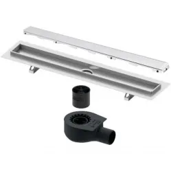 Душевой трап (лоток) Tece TECEdrainline glass 601000 + 650000 + 660016 + 601091 94,3 см, с решеткой, щелевой, белый