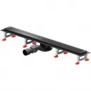 Душевой трап (лоток) Am.Pm MasterFlow W01SC-P11-080-01BM 79,35 см, с решеткой, перфорированный, черный матовый