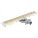 Душевой трап (лоток) Plumberia Selection Modular PSM60OR 60 см, с решеткой, 2 в 1 под плитку, золотой
