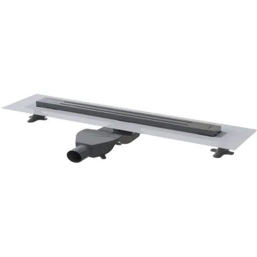 Душевой трап (лоток) Boheme Premium Trendy 983-80-GM 80 см, с решеткой, щелевой, графит матовый