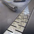 Душевой трап (лоток) Paini Medium CH550M 55 см, с решеткой, перфорированный, хром