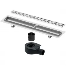 Душевой трап (лоток) Tece TECEdrainline royal 601000 + 650000 + 660016 + 601041 94,3 см, с решеткой, перфорированный, нержавеющая сталь