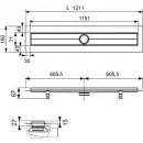 Душевой трап (лоток) Tece TECEdrainline 601200 114,3 см