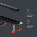 Душевой трап (лоток) Am.Pm MasterFlow W01SC-S11-060-05BM 59,3 см, с решеткой, щелевой, черный матовый