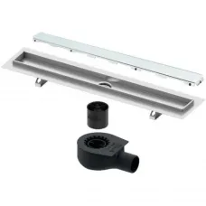 Душевой трап (лоток) Tece TECEdrainline glass 601000 + 650000 + 660016 + 601090 94,3 см, с решеткой, щелевой, зеленый