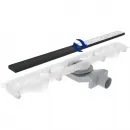 Душевой трап (лоток) Plumberia Selection Modular PSM70NO 70 см, с решеткой, 2 в 1 под плитку, черный матовый