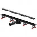 Душевой трап (лоток) Am.Pm MasterFlow W01SC-S11-080-05BM 79,3 см, с решеткой, щелевой, черный матовый