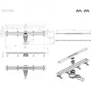 Душевой трап (лоток) Am.Pm MasterFlow W01SC-S11-080-05BM 79,3 см, с решеткой, щелевой, черный матовый