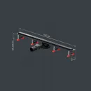 Душевой трап (лоток) Am.Pm MasterFlow W01SC-S11-080-05BM 79,3 см, с решеткой, щелевой, черный матовый