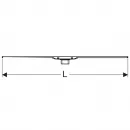 Душевой трап (лоток) Geberit Cleanline 20 152.450.KS.1 30-90 см, с решеткой, щелевой, нержавеющая сталь