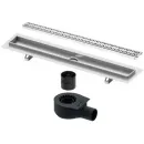 Душевой трап (лоток) Tece TECEdrainline royal 601000 + 650000 + 660016 + 601040 94,3 см, с решеткой, перфорированный, хром
