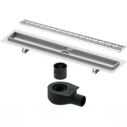 Душевой трап (лоток) Tece TECEdrainline royal 601000 + 650000 + 660016 + 601040 94,3 см, с решеткой, перфорированный, хром
