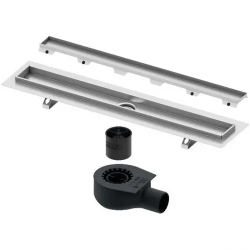Душевой трап (лоток) Tece TECEdrainline plate II 601000 + 650000 + 660016 + 601072 94,3 см, с решеткой, под плитку, хром