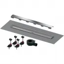 Душевой трап (лоток) Tece TECEdrainline steel II 640726 65 см, с решеткой, щелевой, нержавеющая сталь
