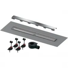 Душевой трап (лоток) Tece TECEdrainline steel II 640826 75 см, с решеткой, щелевой, нержавеющая сталь