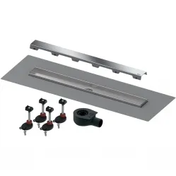 Душевой трап (лоток) Tece TECEdrainline steel II 640826 75 см, с решеткой, щелевой, нержавеющая сталь