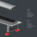 Душевой трап (лоток) Am.Pm MasterFlow W01SC-U11-050-04SB 48,6 см, с решеткой, 2 в 1 под плитку, матовый хром