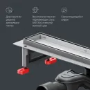 Душевой трап (лоток) Am.Pm MasterFlow W01SC-U11-050-04SB 48,6 см, с решеткой, 2 в 1 под плитку, матовый хром