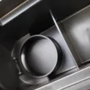 Душевой трап (лоток) Paini Medium CH650MC 65 см, с решеткой, перфорированный, черный матовый