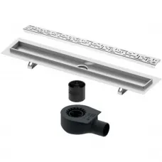 Душевой трап (лоток) Tece TECEdrainline lines 601000 + 650000 + 660016 + 601020 94,3 см, с решеткой, перфорированный, хром