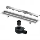 Душевой трап (лоток) Tece TECEdrainline steel II 601000 + 650000 + 660016 + 601082 94,3 см, с решеткой, щелевой, хром
