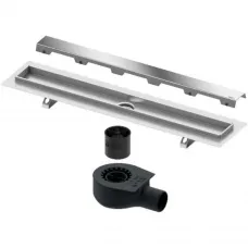 Душевой трап (лоток) Tece TECEdrainline steel II 601000 + 650000 + 660016 + 601082 94,3 см, с решеткой, щелевой, хром