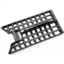 Душевой трап (лоток) Paini Harmony CH750HC 75 см, с решеткой, перфорированный, черный матовый