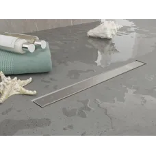 Душевой трап (лоток) Plumberia Selection In-Tile PST100MT 95,8 см, с решеткой, 2 в 1 под плитку, нержавеющая сталь