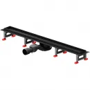 Душевой трап (лоток) Am.Pm MasterFlow W01SC-U11-080-04BM 78,6 см, с решеткой, 2 в 1 под плитку, черный матовый