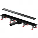 Душевой трап (лоток) Am.Pm MasterFlow W01SC-U11-080-04BM 78,6 см, с решеткой, 2 в 1 под плитку, черный матовый