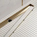 Душевой трап (лоток) Timo Drain System Plate DS230209/17 90 см, с решеткой, 2 в 1 под плитку, золотой матовый