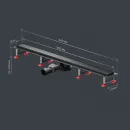 Душевой трап (лоток) Am.Pm MasterFlow W01SC-U11-090-04BM 88,6 см, с решеткой, 2 в 1 под плитку, черный матовый
