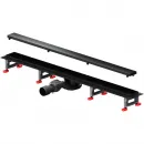 Душевой трап (лоток) Am.Pm MasterFlow W01SC-U11-090-04BM 88,6 см, с решеткой, 2 в 1 под плитку, черный матовый