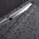 Душевой трап (лоток) Timo Drain System Plate DS230210/01 100 см, с решеткой, 2 в 1 под плитку, сатин