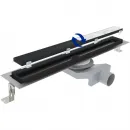 Душевой трап (лоток) Plumberia Selection In-Tile PST60NO 55,8 см, с решеткой, 2 в 1 под плитку, черный матовый