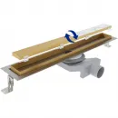 Душевой трап (лоток) Plumberia Selection In-Tile PST60OB 55,8 см, с решеткой, 2 в 1 под плитку, золотой матовый