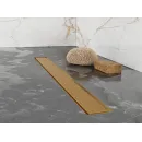 Душевой трап (лоток) Plumberia Selection In-Tile PST60OB 55,8 см, с решеткой, 2 в 1 под плитку, золотой матовый