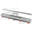 Душевой трап (лоток) Paini Harmony CH850H 85 см, с решеткой, перфорированный, хром