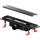 Душевой трап (лоток) Am.Pm PrimeFlow W02SC-P11-040-01BM 39,9 см, с решеткой, перфорированный, черный матовый