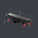 Душевой трап (лоток) Am.Pm PrimeFlow W02SC-P11-040-01BM 39,9 см, с решеткой, перфорированный, черный матовый