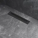 Душевой трап (лоток) Am.Pm PrimeFlow W02SC-P11-040-01BM 39,9 см, с решеткой, перфорированный, черный матовый