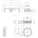 Душевой трап (лоток) Pestan Confluo Premium Wall Drain 13100060 31 см, с решеткой, щелевой, матовый хром