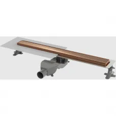Душевой трап (лоток) Boheme Premium Linear 982-60-CB 60 см, с решеткой, 2 в 1 под плитку, медь матовая